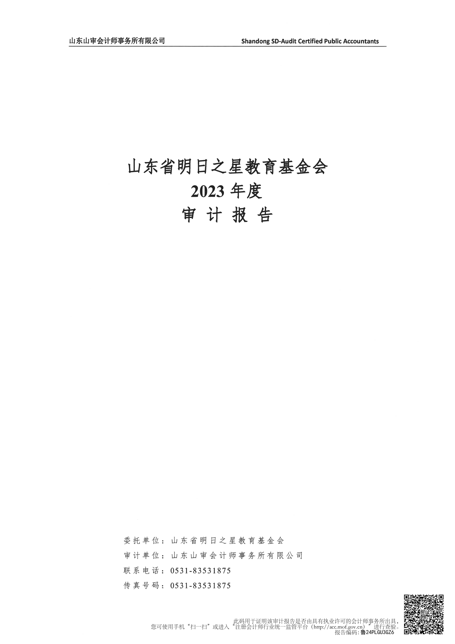 2023年基金会审计报告