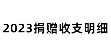 2023年捐赠收支明细